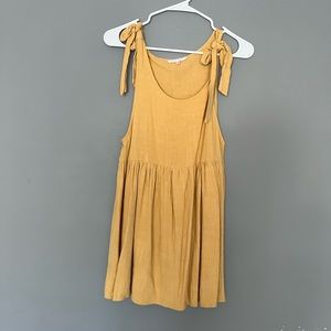 MUSTARD YELLOW BABY DOLL DRESS